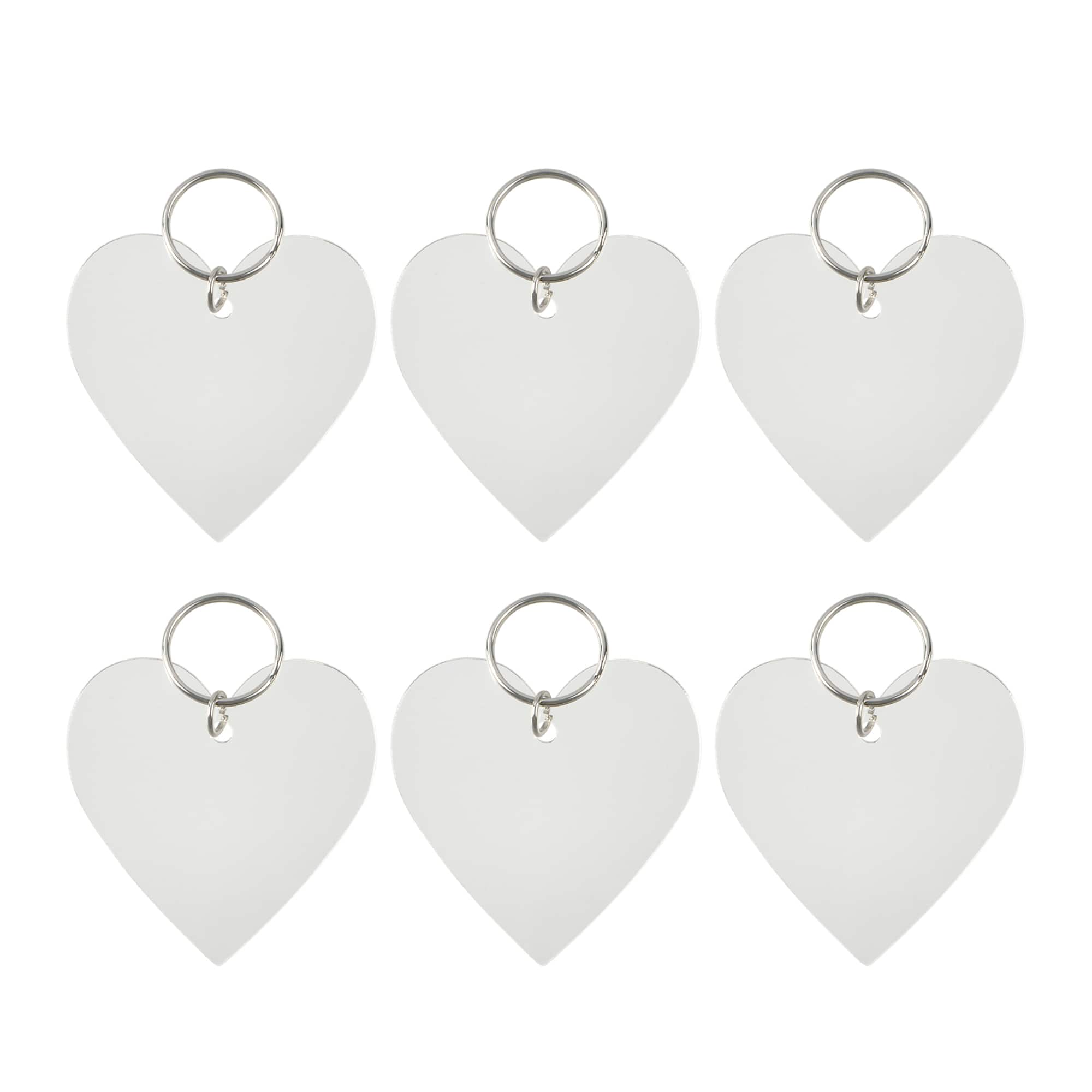 2.5" Heart Acrylic Keychains, 6ct. by Make Market®